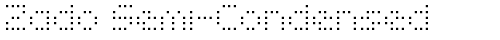 Zado Semi-Condensed Semi-Condensed truetype шрифт