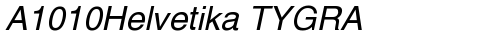 A1010Helvetika TYGRA Italic TrueType police