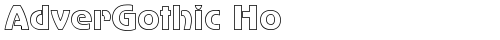 AdverGothic Ho Regular truetype font