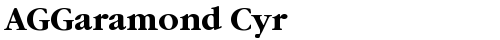 AGGaramond Cyr Bold truetype шрифт