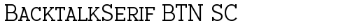 BacktalkSerif BTN SC Regular truetype font