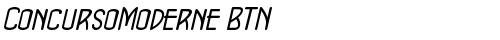 ConcursoModerne BTN Oblique truetype font