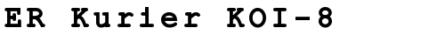 ER Kurier KOI-8 Bold free truetype font