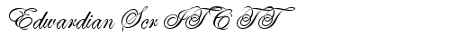 Edwardian Scr ITC TT Regular truetype font
