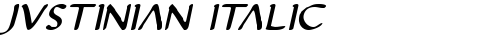 Justinian Italic Italic truetype font