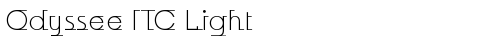 Odyssee ITC Light Regular truetype font