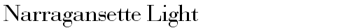 Narragansette Light Regular truetype font