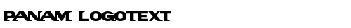 PanAm LogoText Regular truetype font
