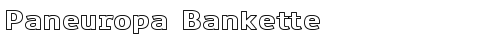 Paneuropa Bankette Regular truetype font