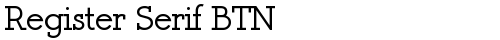 Register Serif BTN Bold truetype font