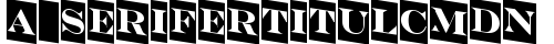 a_SeriferTitulCmDn Regular truetype font