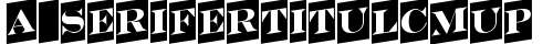 a_SeriferTitulCmUp Regular truetype font