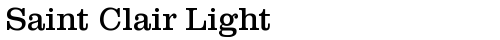Saint Clair Light Regular truetype font