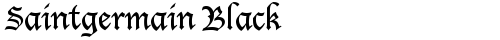 Saintgermain Black Regular truetype font