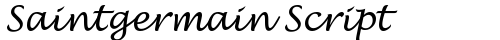 Saintgermain Script Regular truetype font