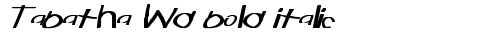 Tabatha Wd bold italic Bold Italic TrueType-Schriftart