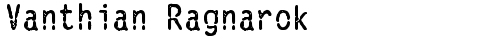 Vanthian Ragnarok Regular truetype font
