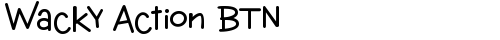 Wacky Action BTN Bold truetype font