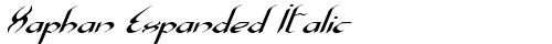 Xaphan Expanded Italic Expanded Italic TrueType-Schriftart